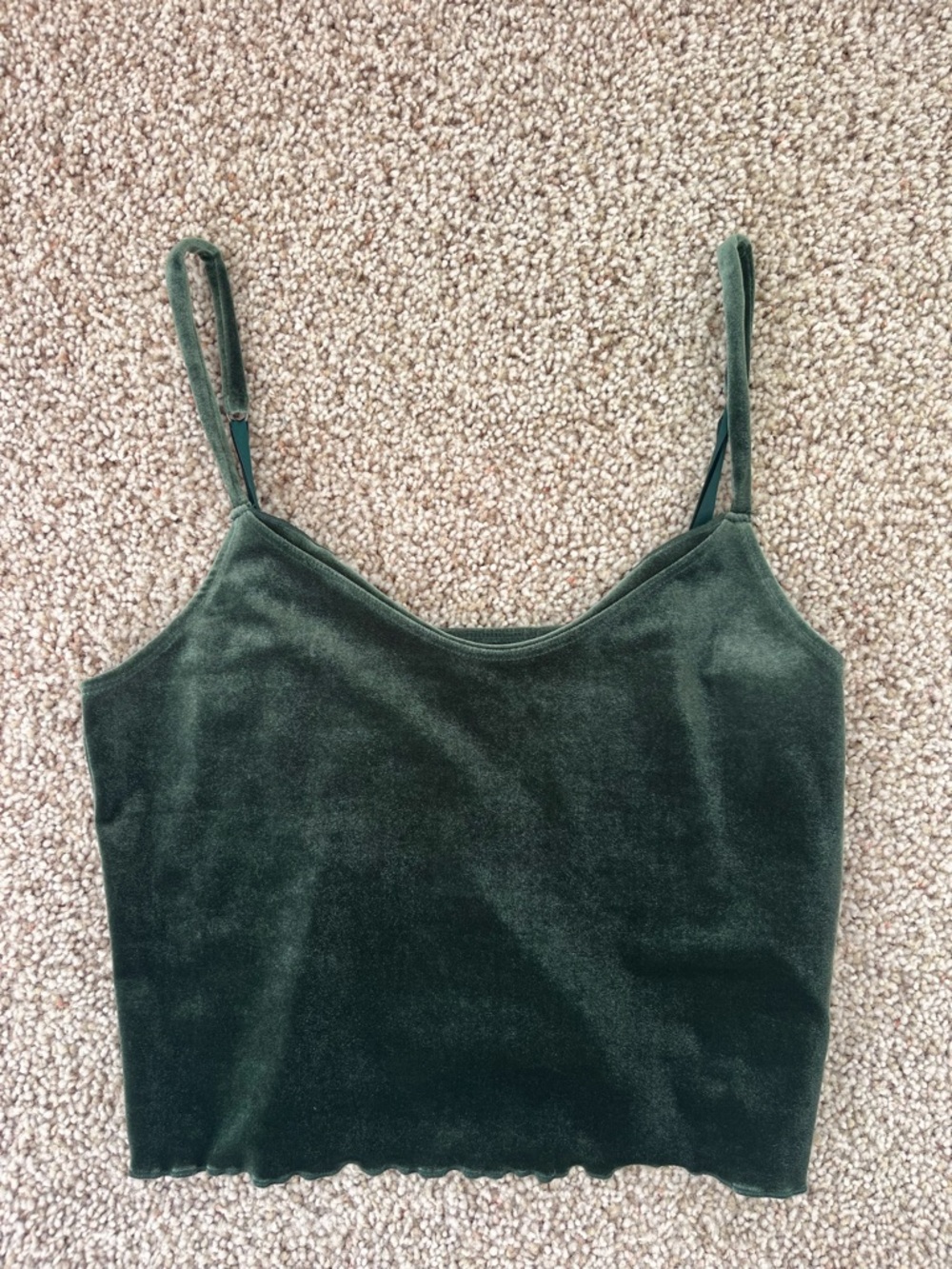 Abercrombie Velvet Cami Tank Top